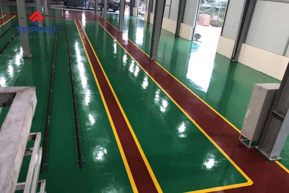 Cung cấp sơn epoxy dự án sơn phủ sàn nhà xưởng tập đoàn Sunhouse