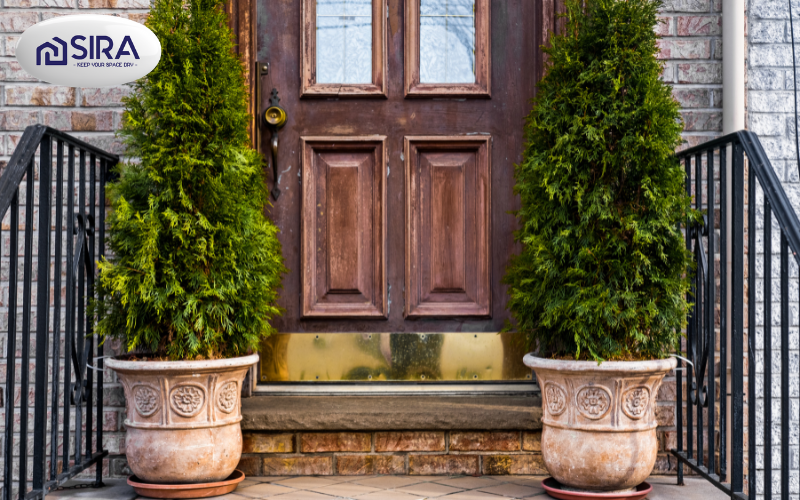 Màu sơn cửa gỗ đất nung