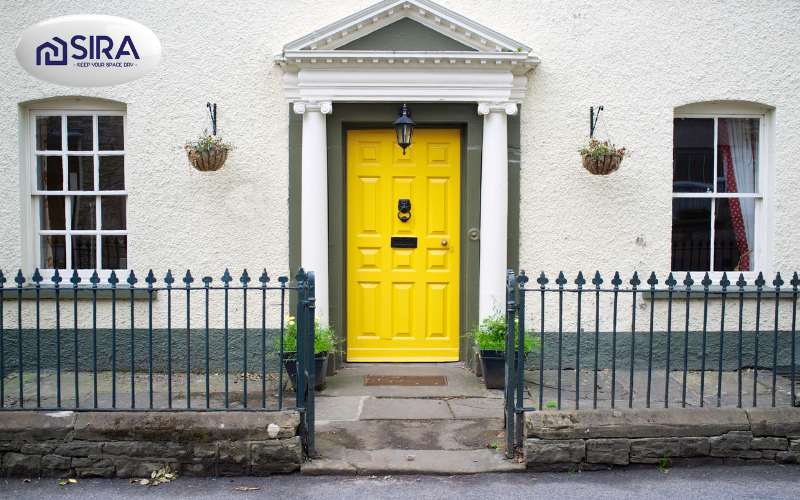 Màu sơn cửa gỗ vàng