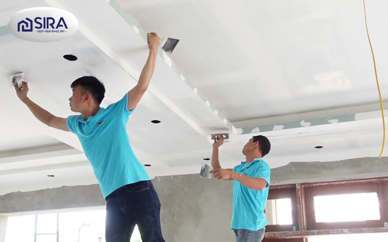 Quy trình chuẩn bị bề mặt trước khi sơn trần thạch cao