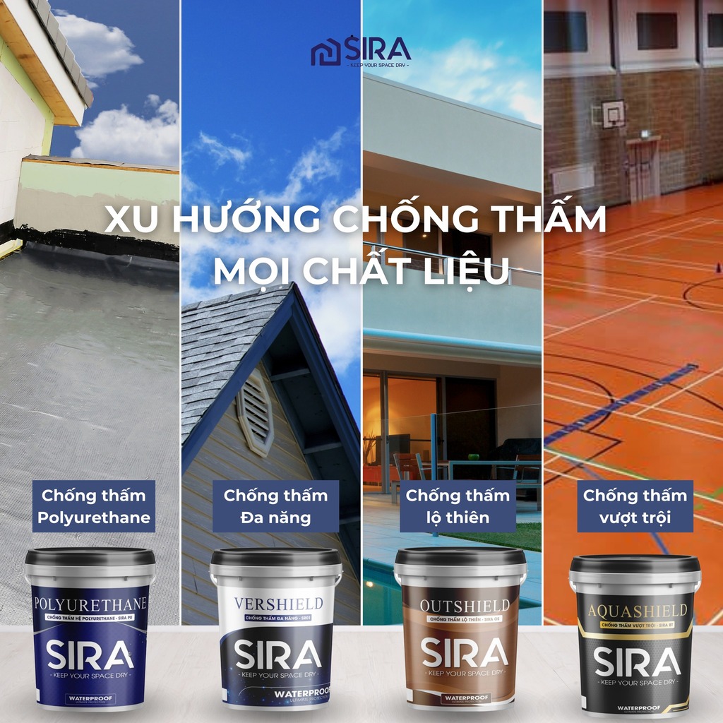 sơn chống thấm có màu gì