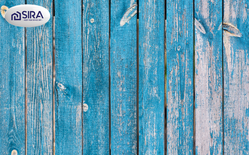 Sơn hàng rào màu xanh dương