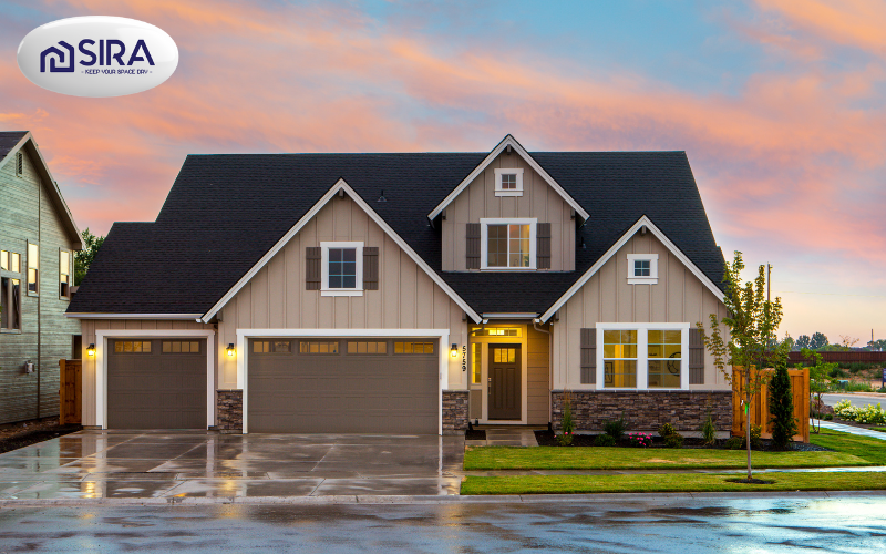 Sơn màu nâu cà phê cho mặt tiền nhà