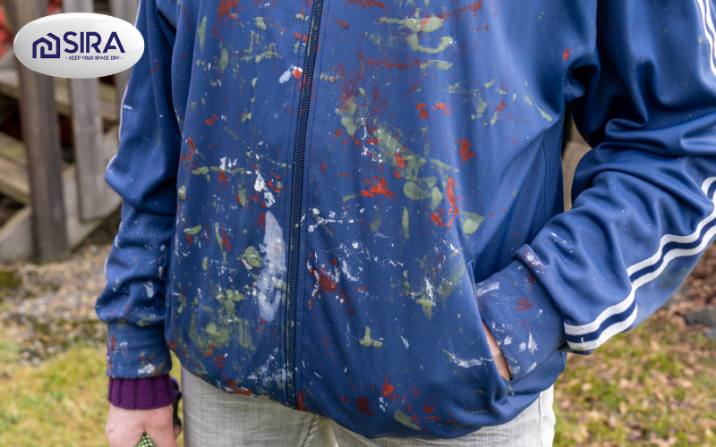 Tẩy vết sơn dầu dính trên quần áo