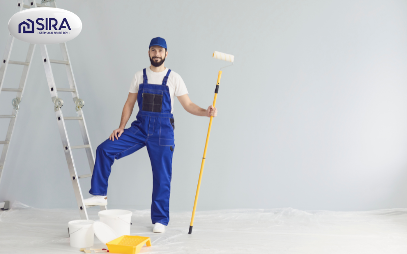 tho-son-tuong-chuyen-nghiep Thợ lành nghề sẽ kiểm soát lượng sơn, giúp tiết kiệm sơn và đạt định mức tối ưu