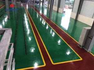 Cung cấp sơn epoxy dự án sơn phủ sàn nhà xưởng tập đoàn Sunhouse